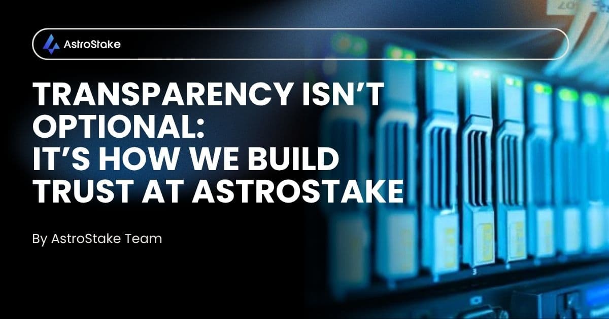 Thumbnail for Building Transparency: Introducing AstroStake’s Validator Report and Slashing Monitor
